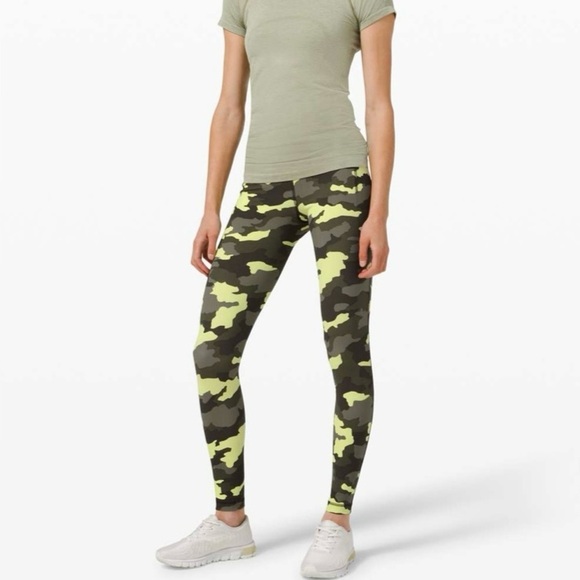 Lululemon 4 Swift Speed High-Rise Tight 28" Heritage Camo Crispin Green Multi - Picture 11 of 16